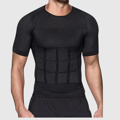 Men's Slimming Compression Undershirt - Seamless Waist Trainer for Belly Control Shapewear