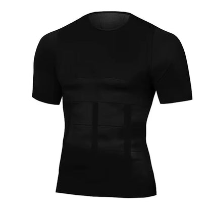 Men's Slimming Compression Undershirt - Seamless Waist Trainer for Belly Control Shapewear