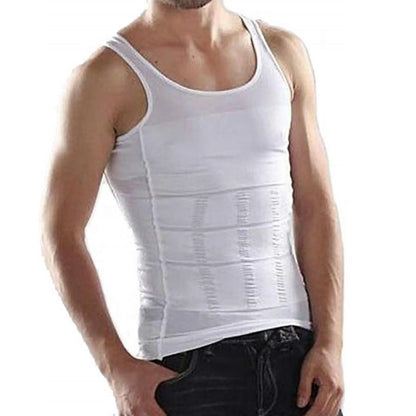 Men's Slimming Compression Undershirt Tank - Seamless Waist Trainer for Belly Control Shapewear